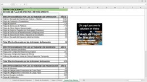 Estado Flujo de Efectivo Método Directo
