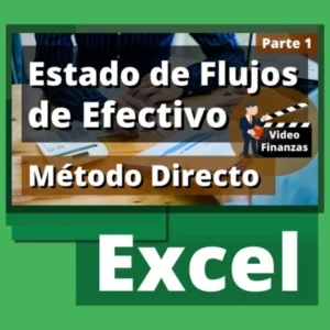 Estado de flujo de efectivo método directo ejemplo en Excel