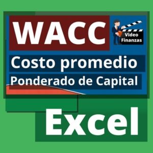 WACC Costo de Capital Promedio Ponderado Excel para descargar