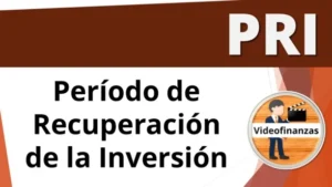 Periodo de recuperación de la inversión PRI ejemplo en Excel