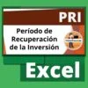 Período de recuperación de la inversión PRI para descargar en Excel
