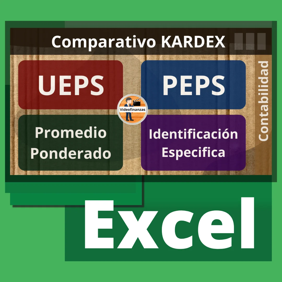 Comparativo Kardex UEPS, PEPS, Promedio Ponderado e Identificación Especifica ejemplo para descargar en Excel