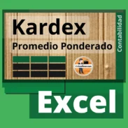 Kardex UEPS, PEPS, Promedio Ponderado e Identificación Especifica. Archivo de Excel